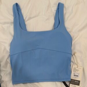 Vuori Light Blue Sports Bra alltheform spring small NWT